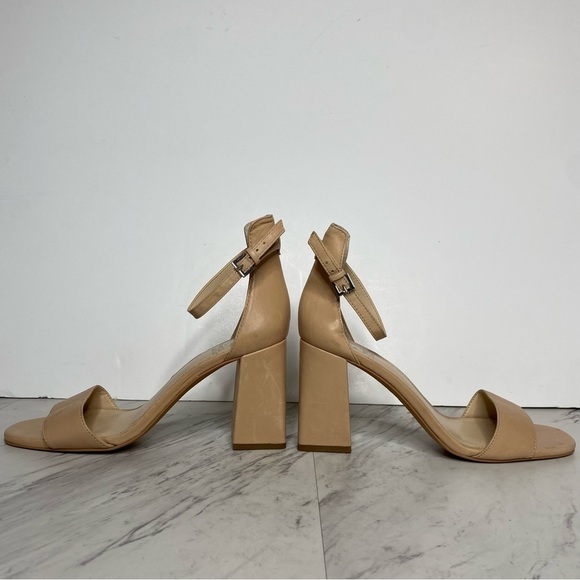 Vince Camuto Winderly Tan Leather Heeled Sandal 8.5 M - Picture 7 of 15
